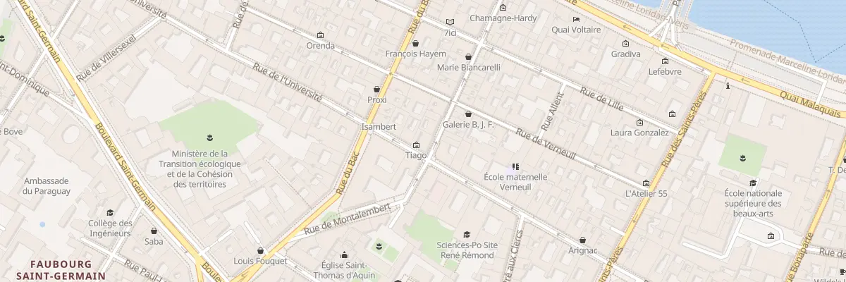 Plan du 36 Rue de l’Université à Paris 7e Arrondissement