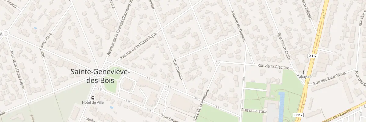 Plan du 117 Rue Franklin à Sainte-Geneviève-des-Bois