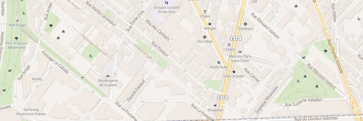 Plan du 31 Rue Pasteur à Saint-Ouen-sur-Seine