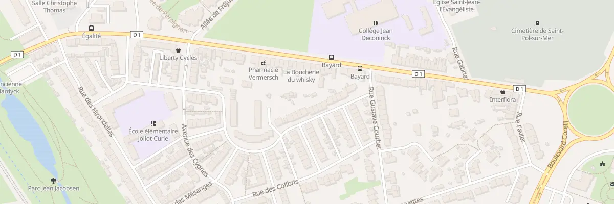 Plan du 15 Rue des Rossignols Saint Pol à Dunkerque