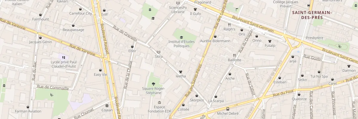 Plan du 20 Rue de Grenelle à Paris 7e Arrondissement