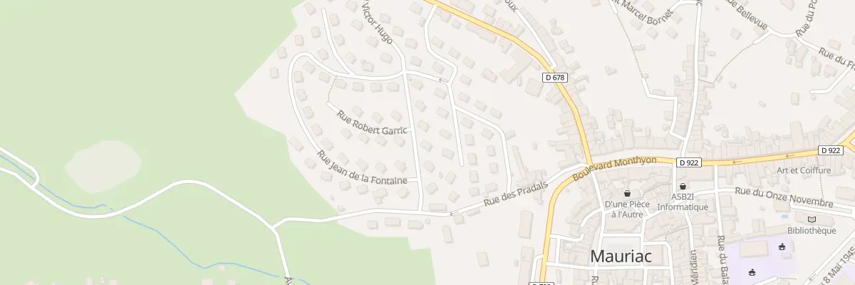 Plan du 6 Rue Victor Hugo à Mauriac