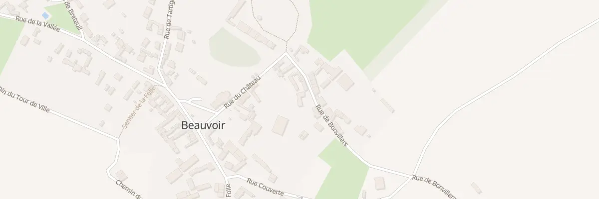 Plan du 6 Rue de Bonvillers à Beauvoir