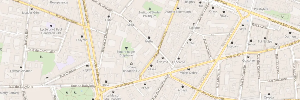 Plan du 9 Rue de Grenelle à Paris 7e Arrondissement