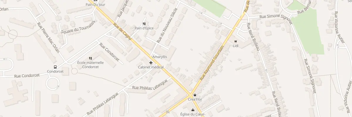 Plan du 505 Rue de Cagny à Amiens