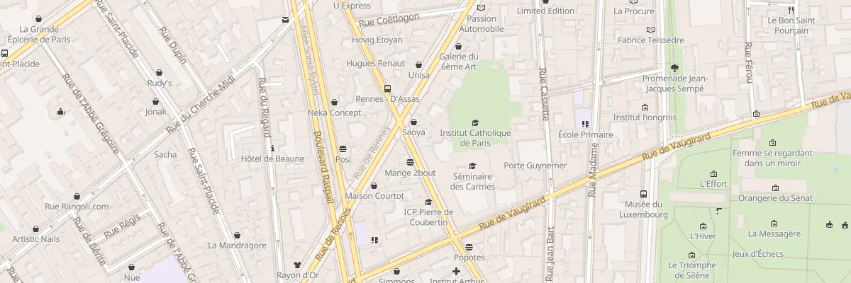 Plan du 17 Rue d’Assas à Paris 6e Arrondissement