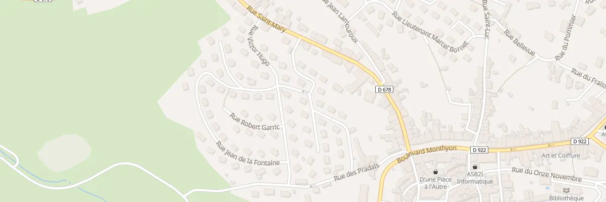 Plan du 2 Rue Gandilhon Gens d’Armes à Mauriac
