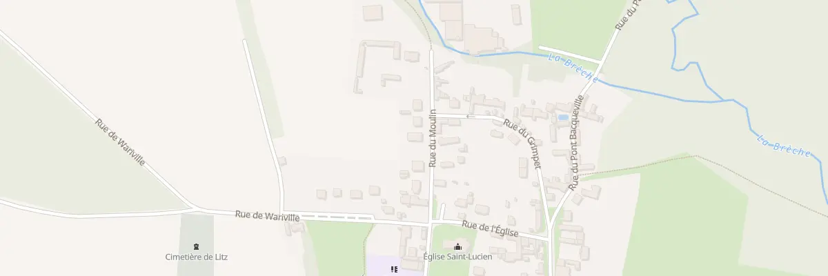 Plan du 7 Rue du Moulin à Litz
