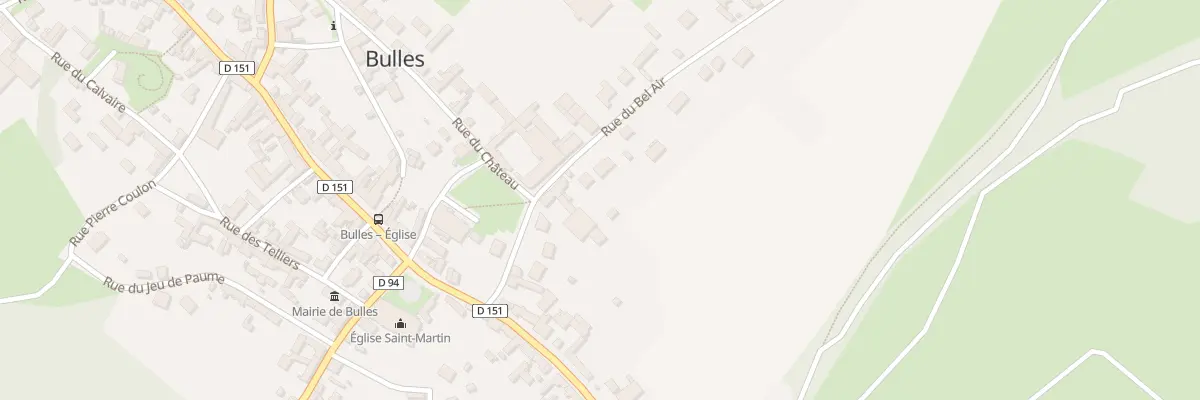 Plan du 6A Rue du Bel Air à Bulles