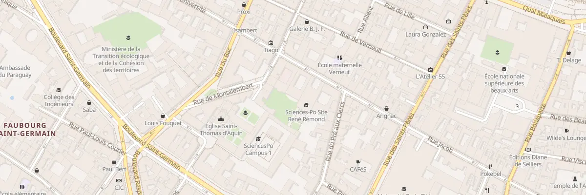 Plan du 15 Rue de l’Université à Paris 7e Arrondissement