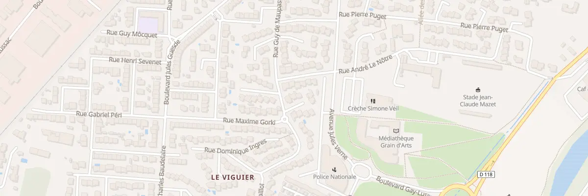 Plan du 6 Rue Jacques Louis David à Carcassonne