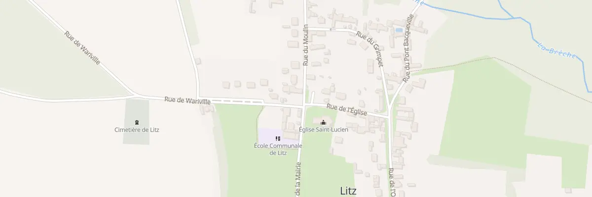 Plan du 1 Rue du Moulin à Litz