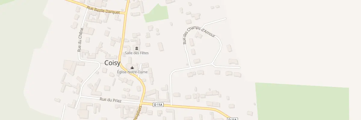 Plan du 4 Rue des Champs d’Amour à Coisy