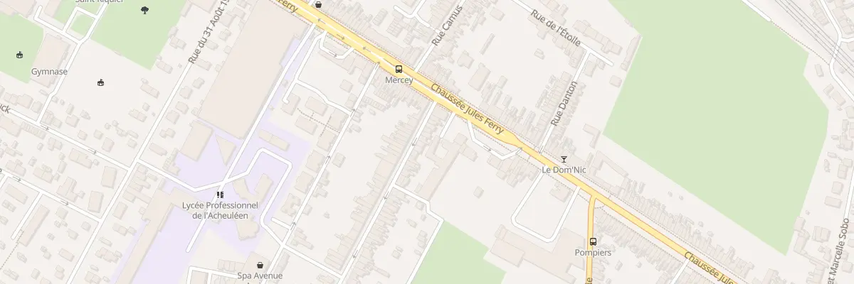 Plan du 11 Rue De Mercey à Amiens