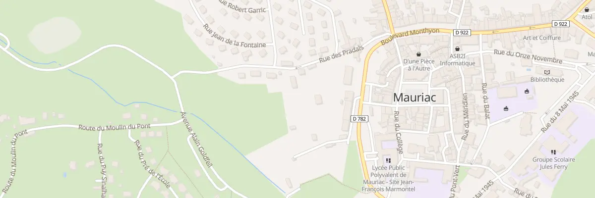 Plan du 5 Rue des Pradals à Mauriac