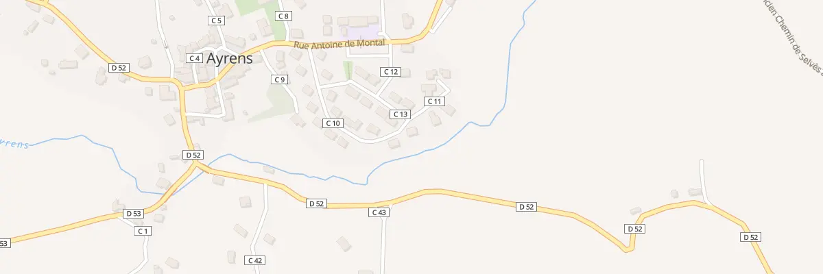 Plan du 6018 Le Bourg à Ayrens