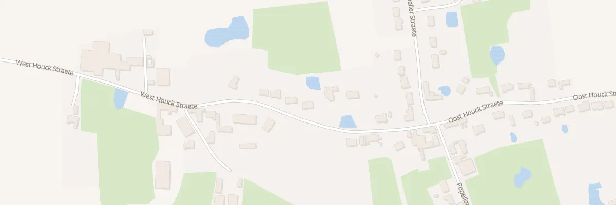 Plan du 170 Vc West Houck Straete à Buysscheure