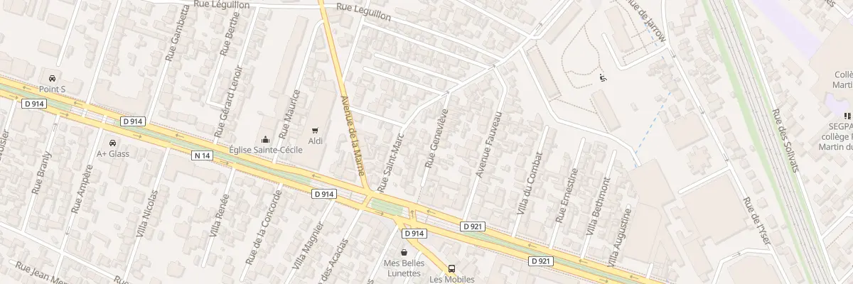 Plan du 5 Rue Genevieve à Épinay-sur-Seine