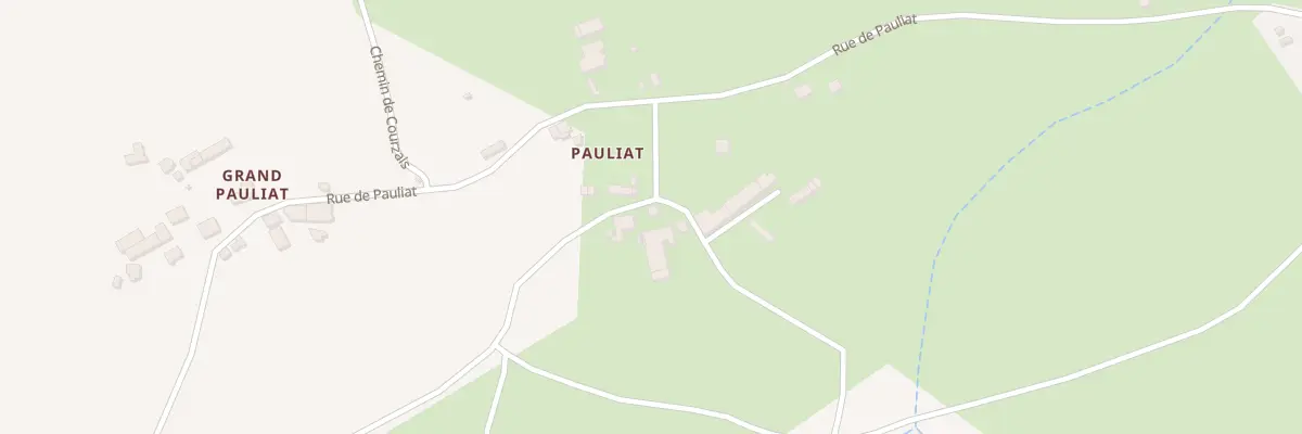 Plan du 9 Pauliat à Treignat