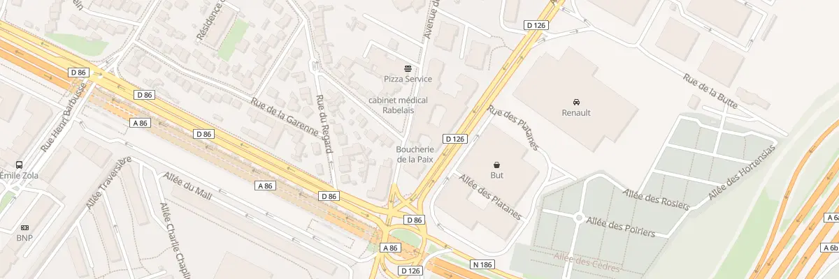 Plan du 8 Av de la Paix à Fresnes
