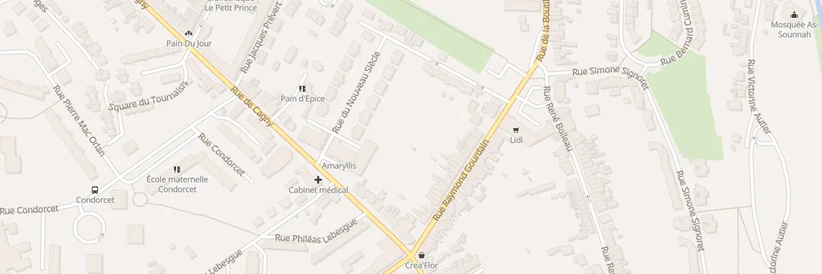 Plan du 46 Rue Raymond Gourdain à Amiens