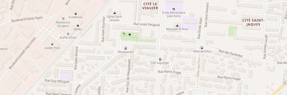 Plan du 39 Bd Jules Guesde à Carcassonne