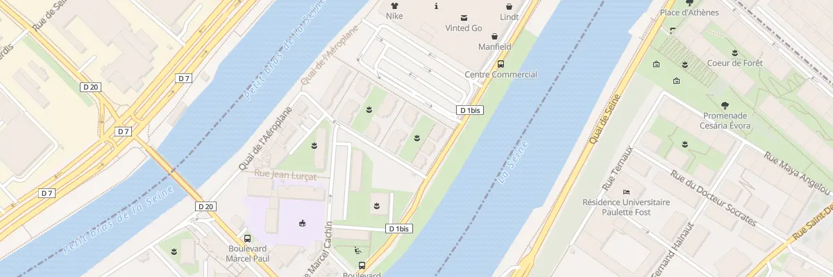 Plan du 2 Rue Rosa Parks à L’Île-Saint-Denis