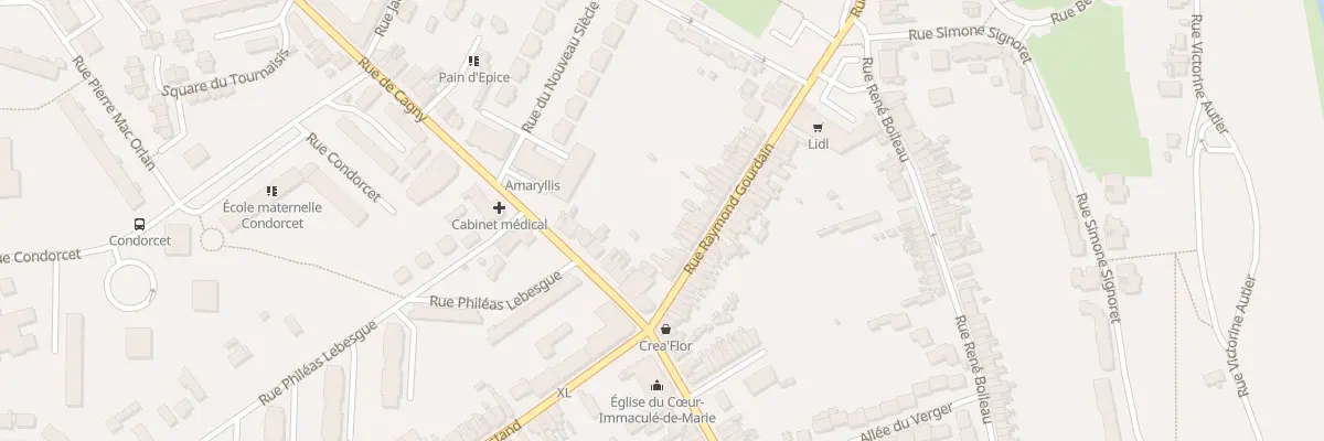 Plan du 58 Rue Raymond Gourdain à Amiens