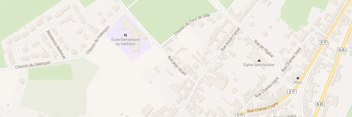 Plan du 16 Rue Jean Vicart à Beauval