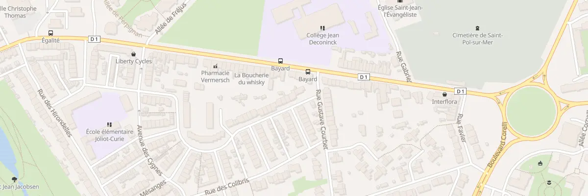 Plan du 1 Rue des Rossignols Saint Pol à Dunkerque