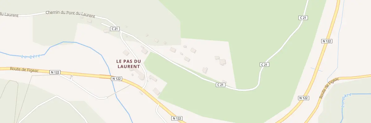 Plan du 13 Che du Pont du Laurent à Sansac-de-Marmiesse