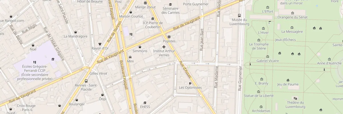 Plan du 42 Rue d’Assas à Paris 6e Arrondissement