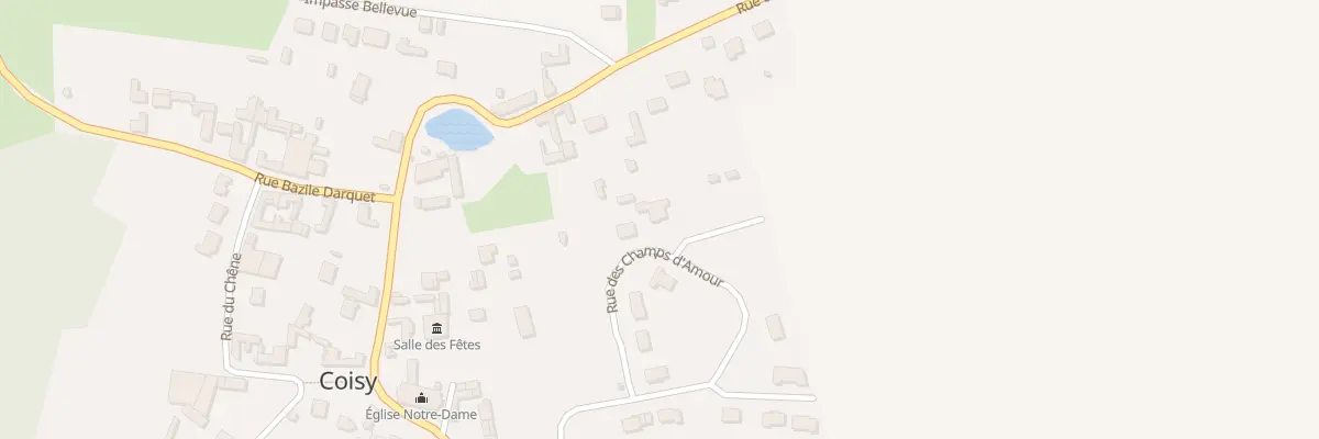 Plan du 15 Rue des Champs d’Amour à Coisy