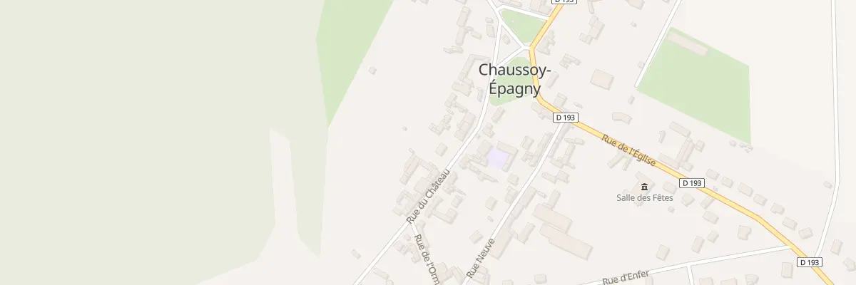 Plan du 20 Rue du Château à Chaussoy-Epagny