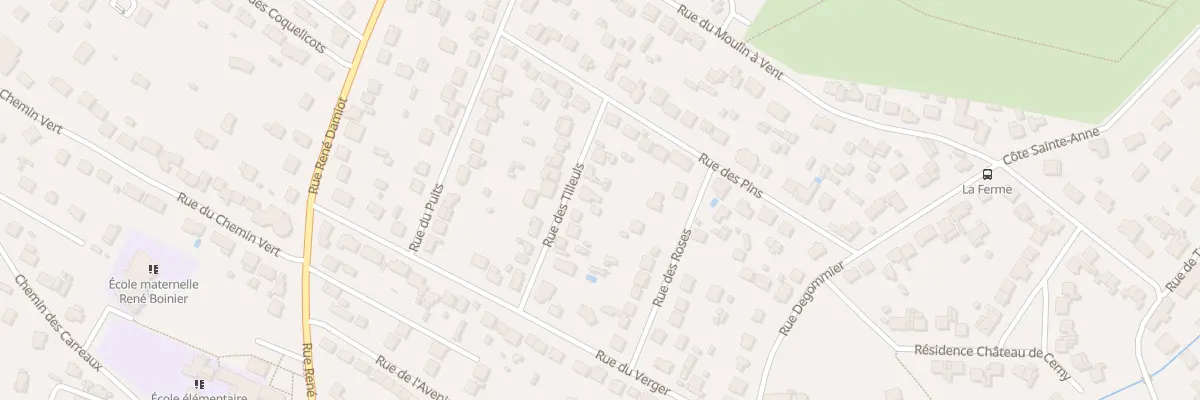 Plan du 12 Rue des Tilleuls à Cerny