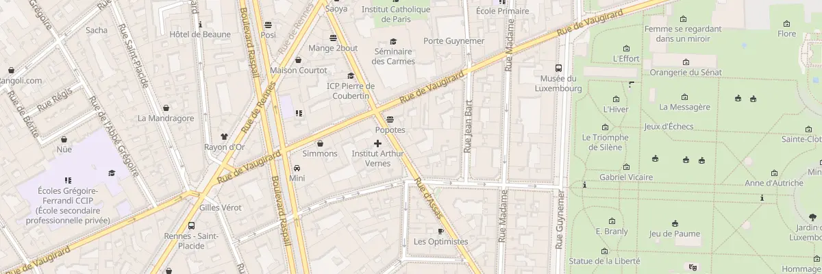 Plan du 31 Rue d’Assas à Paris 6e Arrondissement