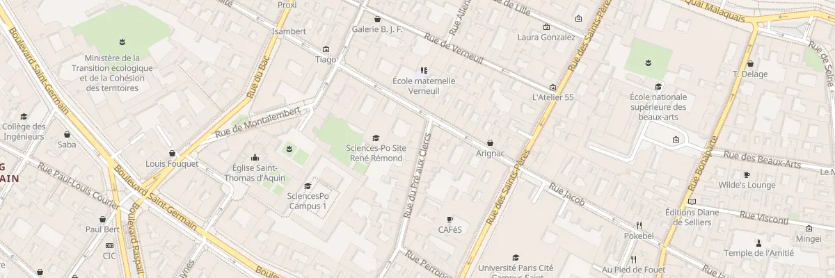 Plan du 4 Rue du Pré aux Clercs à Paris 7e Arrondissement
