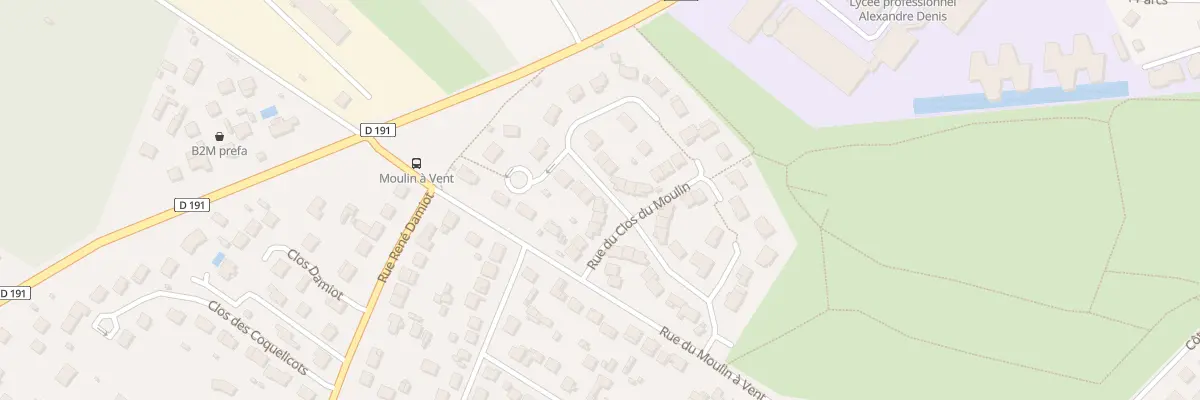 Plan du 28 Rue du Clos du Moulin à Cerny