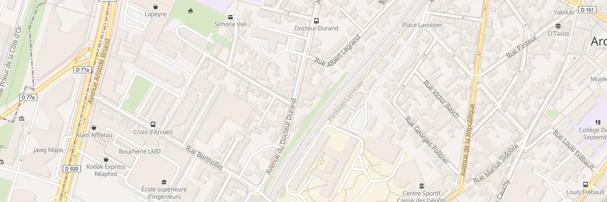 Plan du 6B Av du Docteur Durand à Arcueil