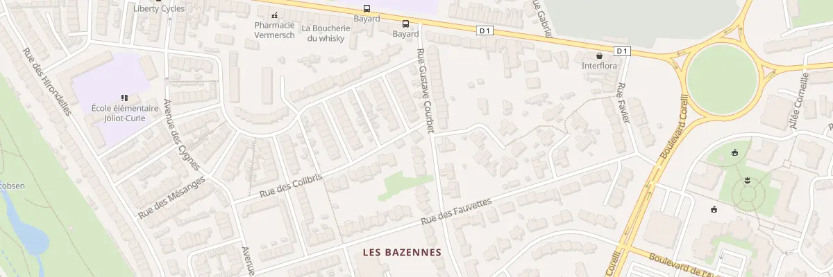 Plan du 2B Rue Gustave Courbet Saint Pol à Dunkerque