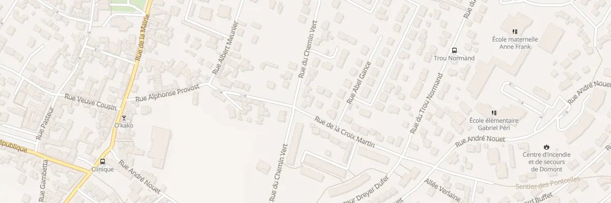 Plan du 22 Rue du Chemin Vert à Domont