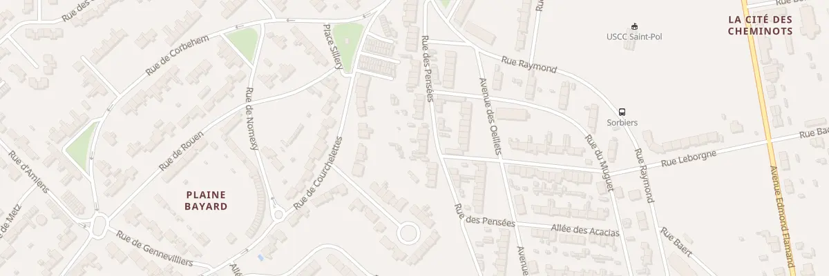 Plan du 36 Rue des Pensees Saint Pol à Dunkerque