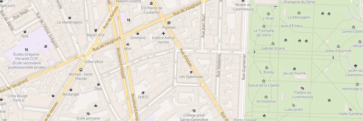 Plan du 48 Rue d’Assas à Paris 6e Arrondissement