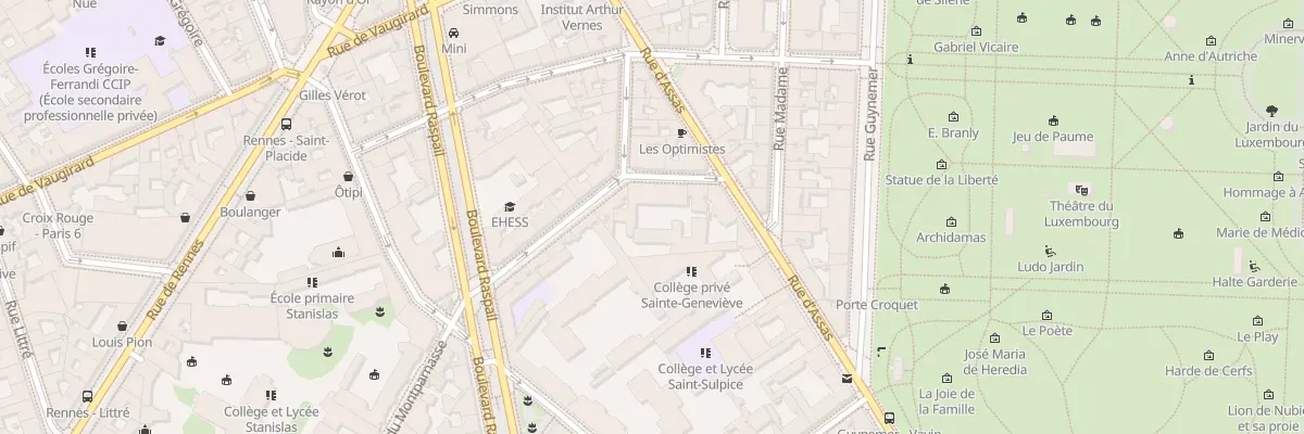 Plan du 5 Rue Duguay-Trouin à Paris 6e Arrondissement