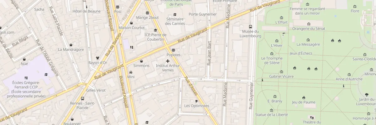 Plan du 33 Rue d’Assas à Paris 6e Arrondissement