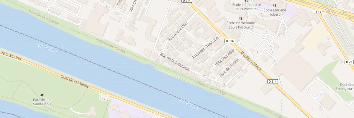 Plan du 22 Rue de la Solidarité à Épinay-sur-Seine
