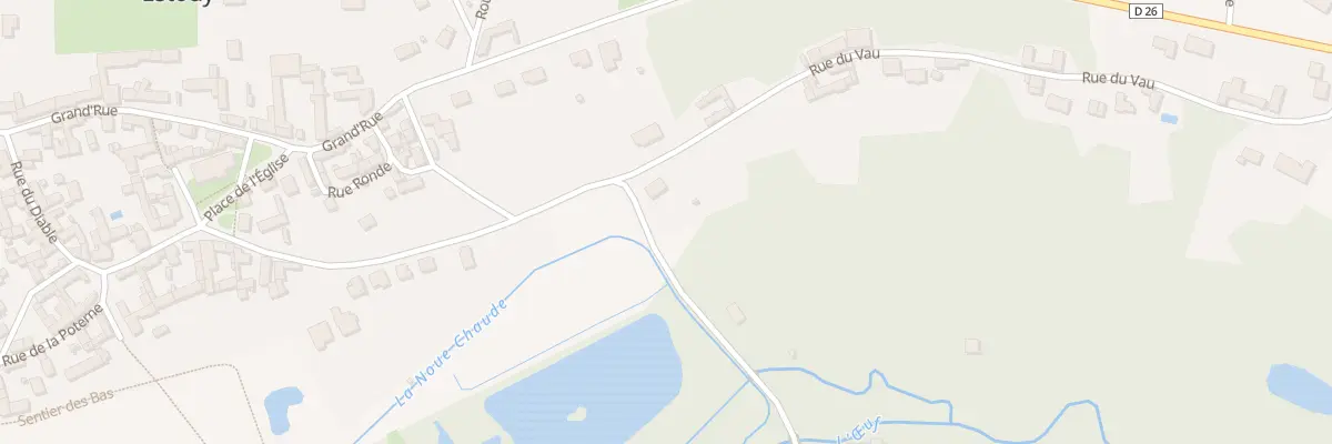 Plan du 2 Rue du Vau à Estouy