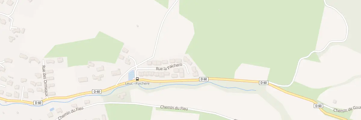 Plan du 6 La Paichero à Leuc