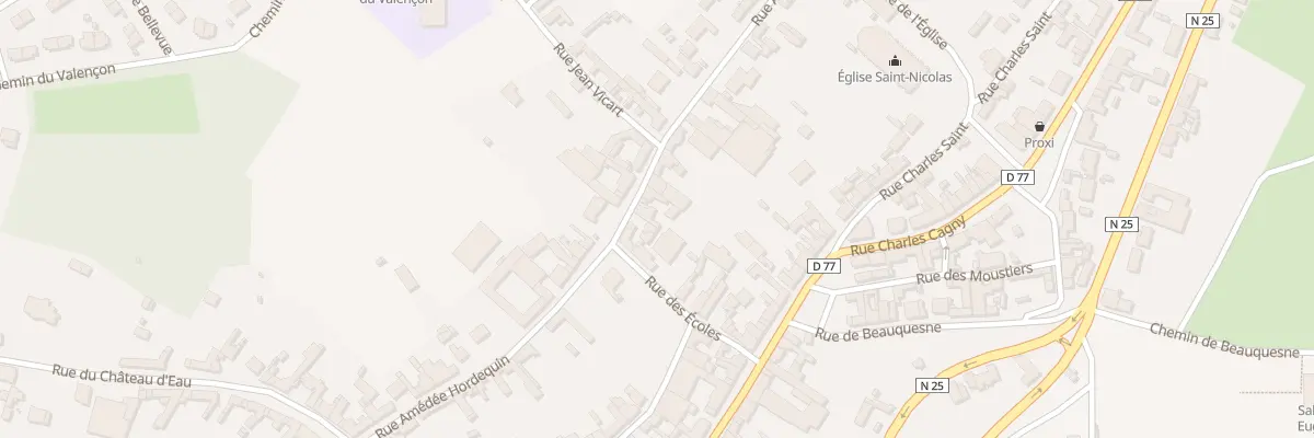 Plan du 6 Rue Aricie Caruel à Beauval