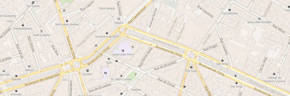 Plan du 7 Rue Pierre Haret à Paris 9e Arrondissement